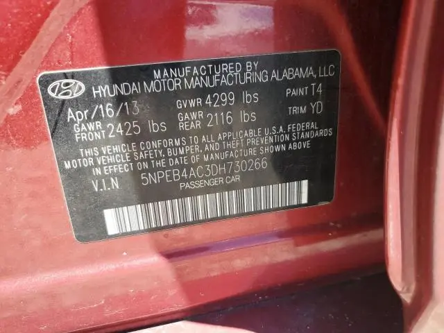 2013 HYUNDAI SONATA GLS  