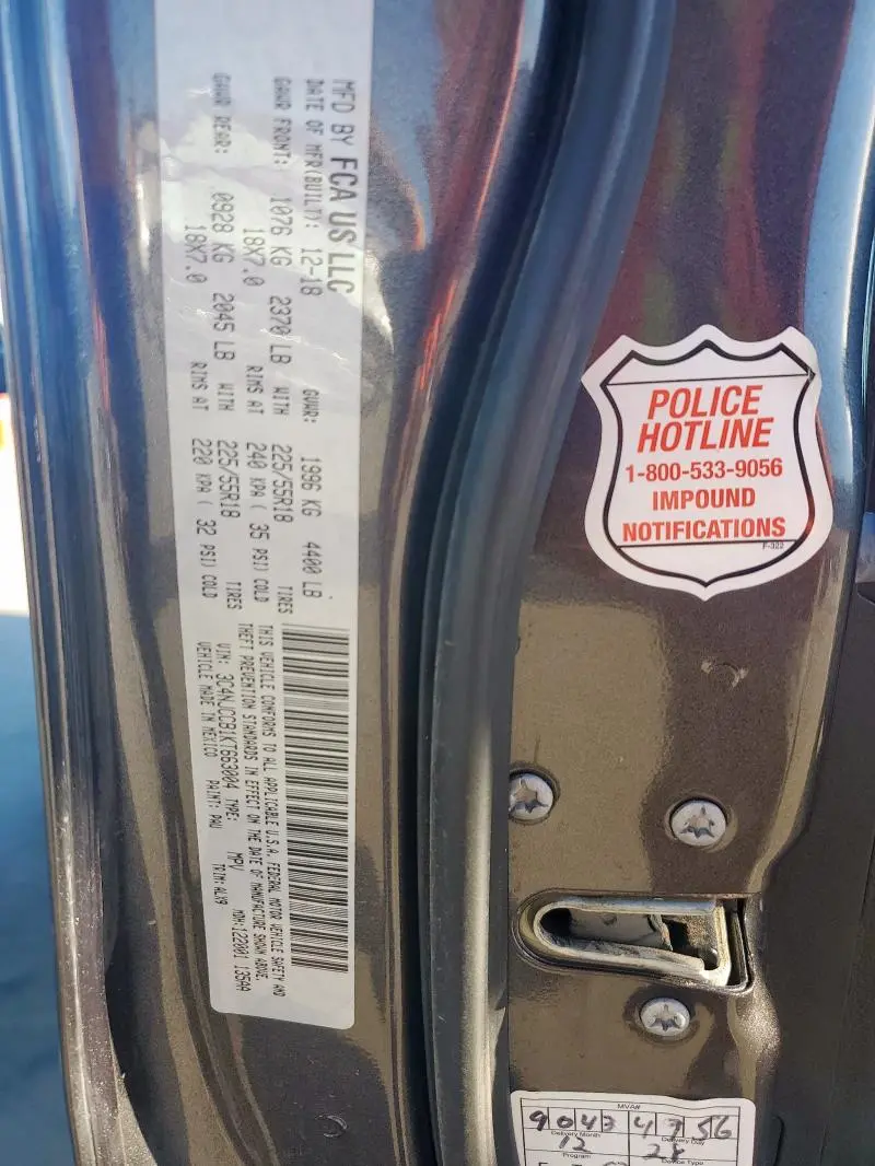 2019 JEEP COMPASS LIMITED  