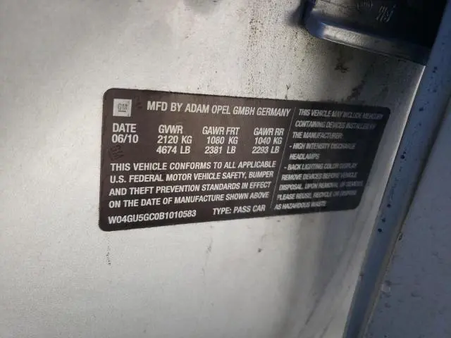 2011 BUICK REGAL CXL