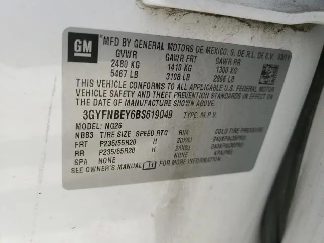 2011 CADILLAC SRX PERFORMANCE COLLECTION  