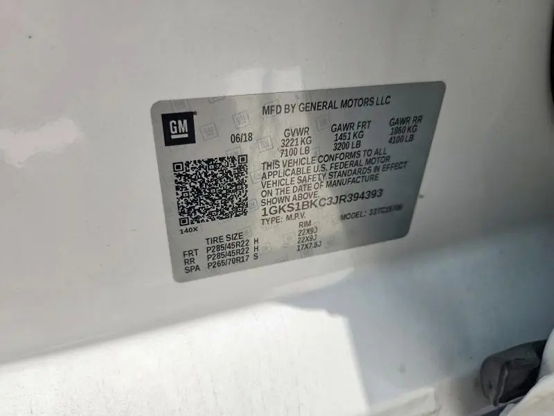 2018 GMC YUKON SLT  