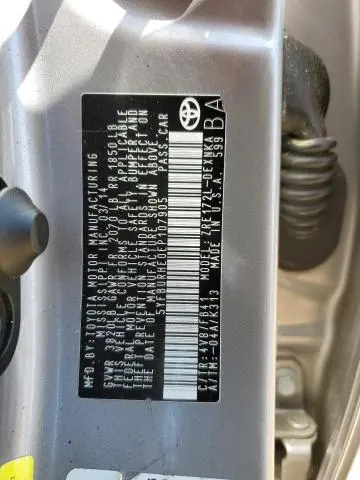 2014 TOYOTA COROLLA L