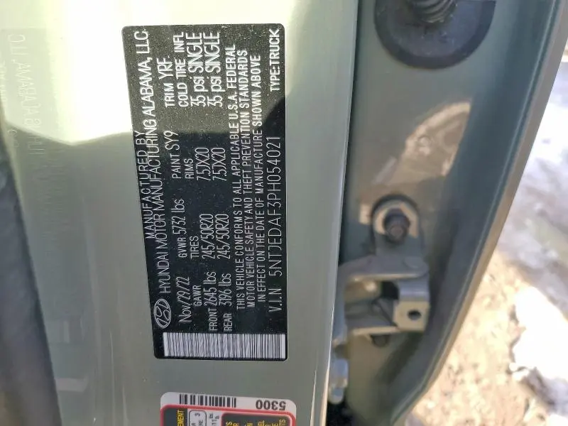 2023 HYUNDAI SANTA CRUZ LIMITED  