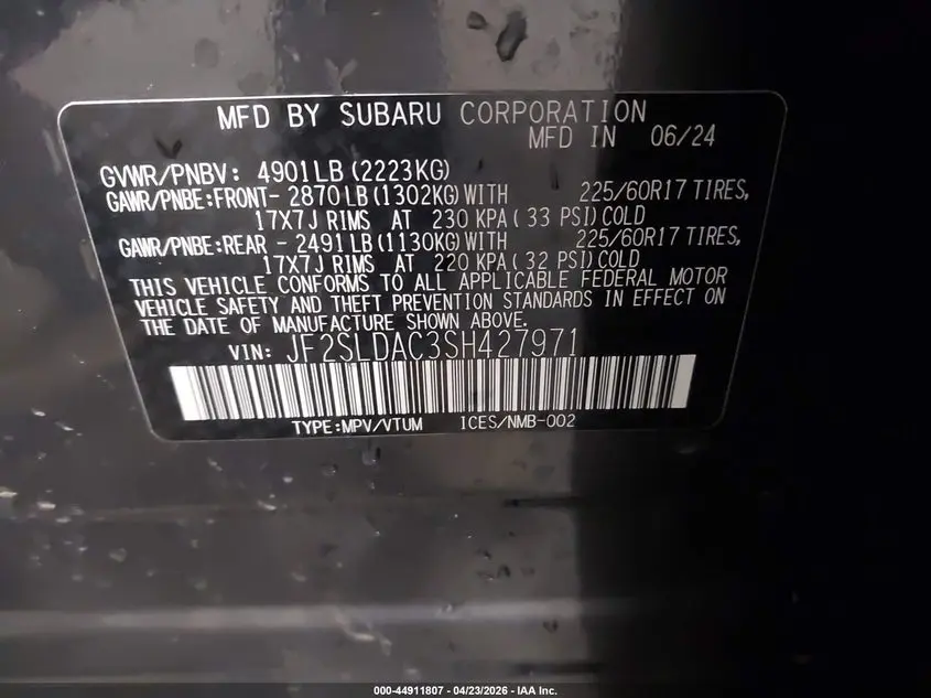 2025 SUBARU FORESTER  