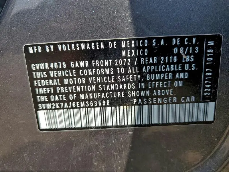 2014 VOLKSWAGEN JETTA BASE  