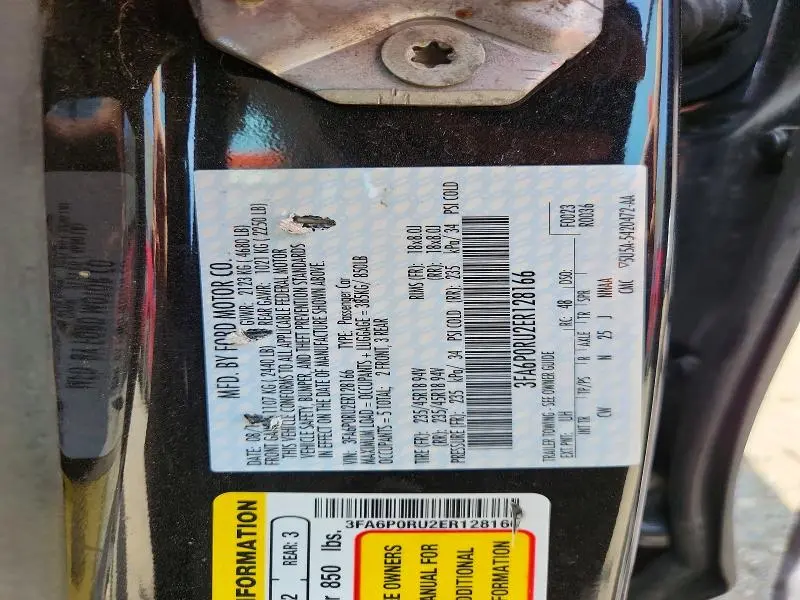 2014 FORD FUSION TITANIUM HEV  