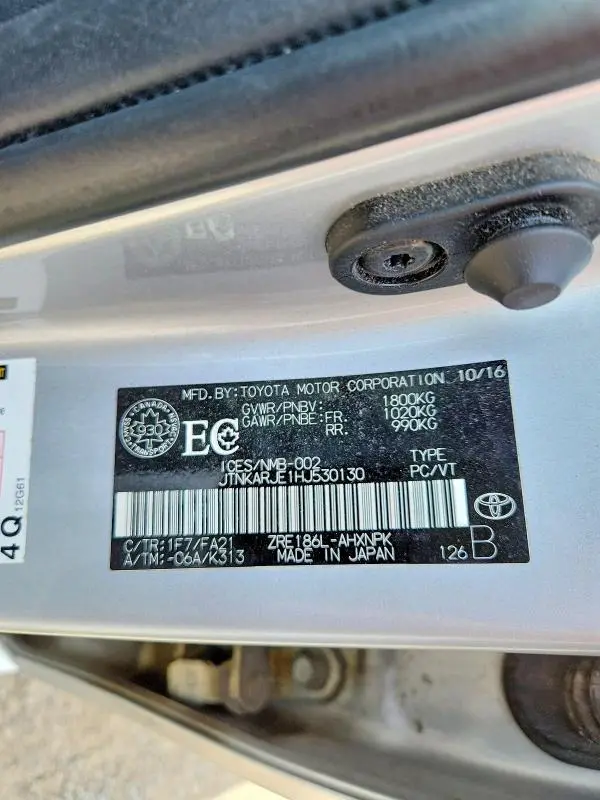 2017 TOYOTA COROLLA IM BASE  