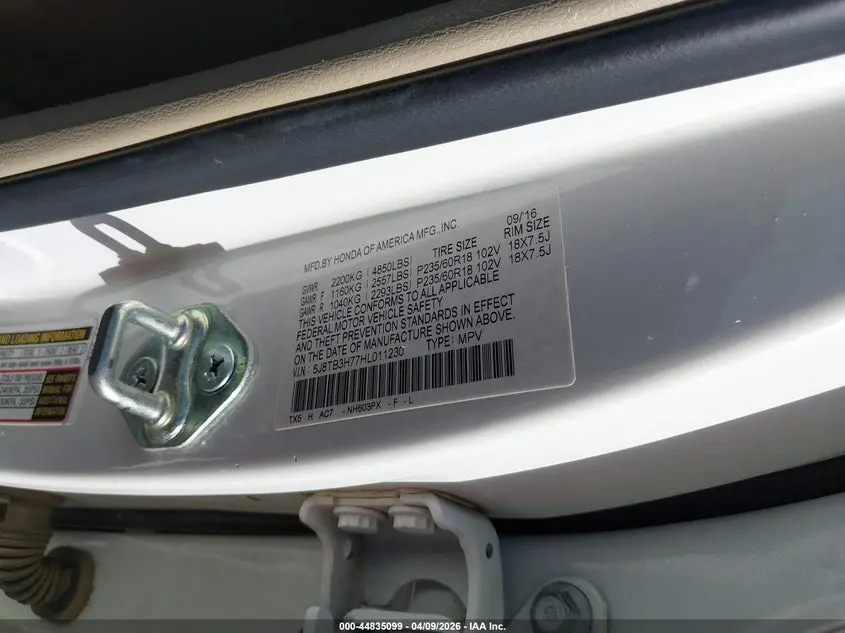 2017 ACURA RDX ADVANCE PACKAGE