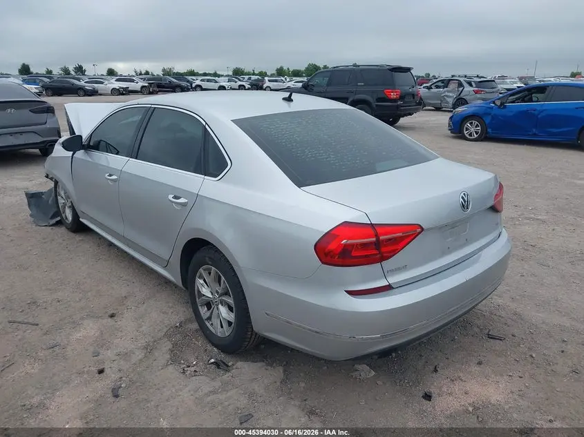2016 VOLKSWAGEN PASSAT 1.8T S