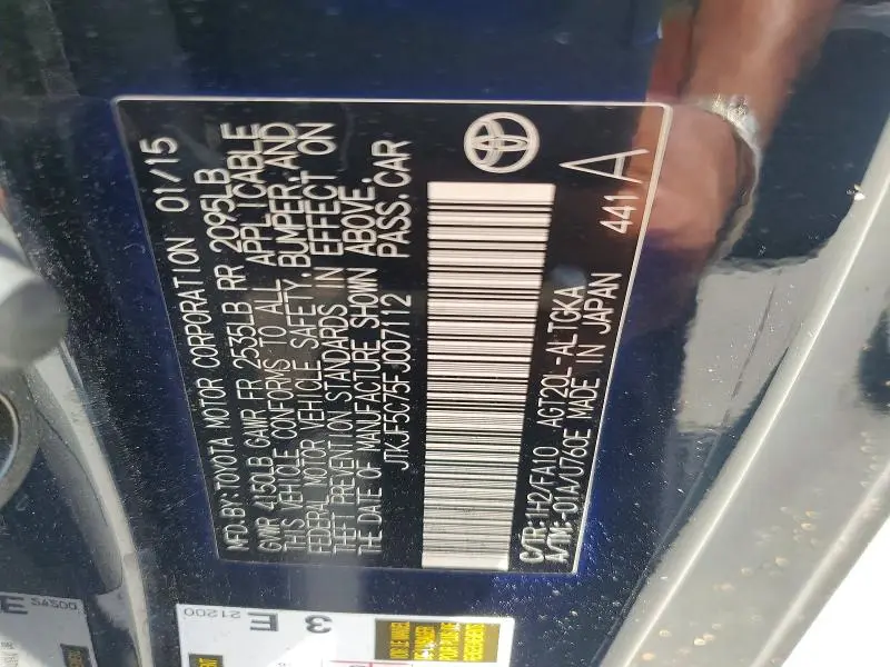 2015 SCION TC BASE  