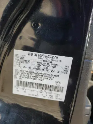 2011 FORD ESCAPE XLT  