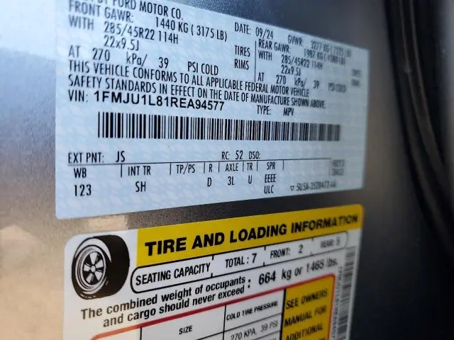 2024 FORD EXPEDITION PLATINUM  