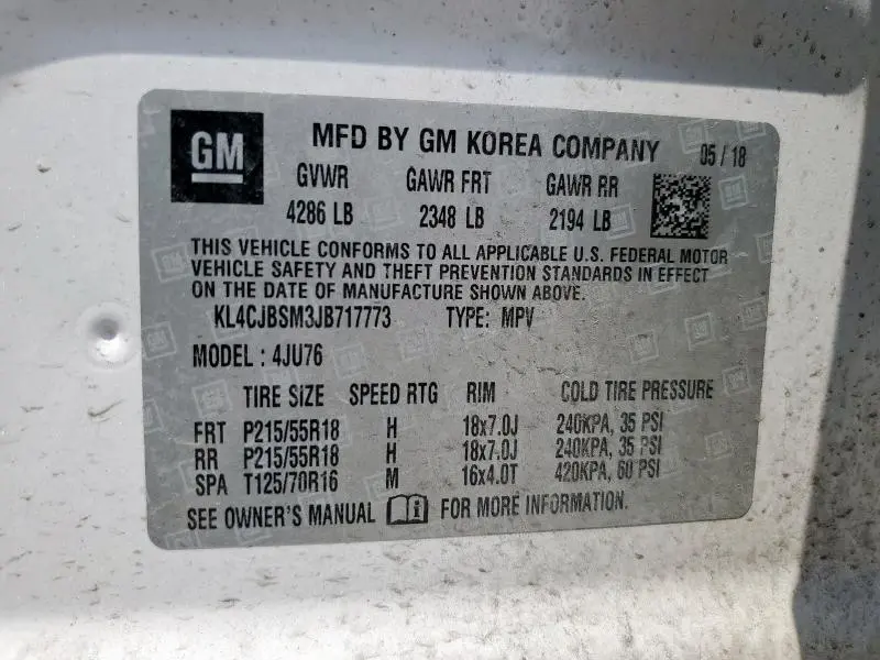 2018 BUICK ENCORE PREFERRED II  