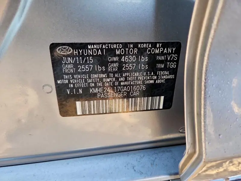 2016 HYUNDAI SONATA HYBRID  