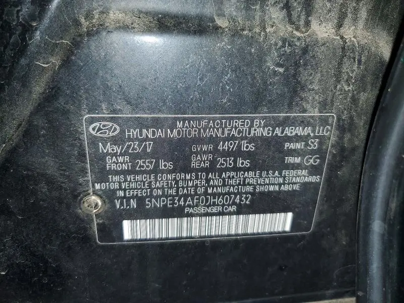 2018 HYUNDAI SONATA SEL  
