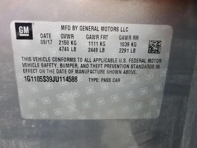 2018 CHEVROLET IMPALA LT  