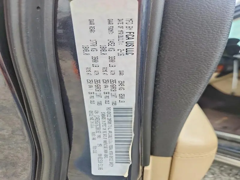 2016 DODGE DURANGO LIMITED  