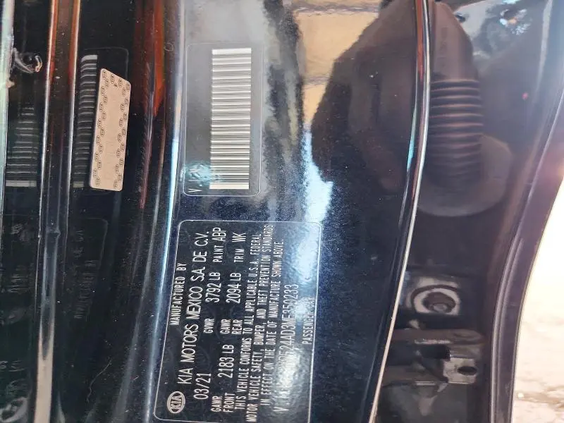 2021 KIA FORTE LXS  