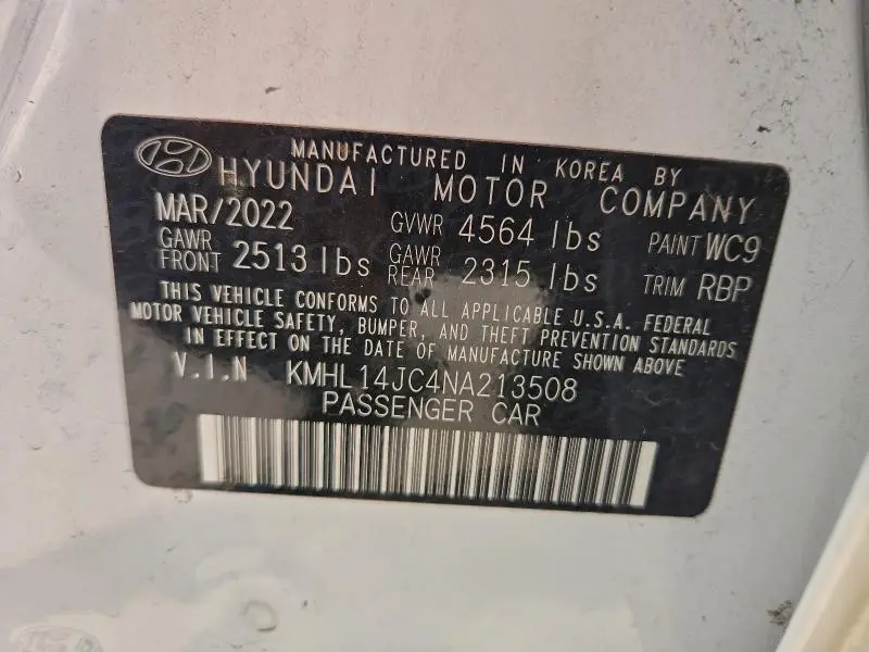 2022 HYUNDAI SONATA N LINE  