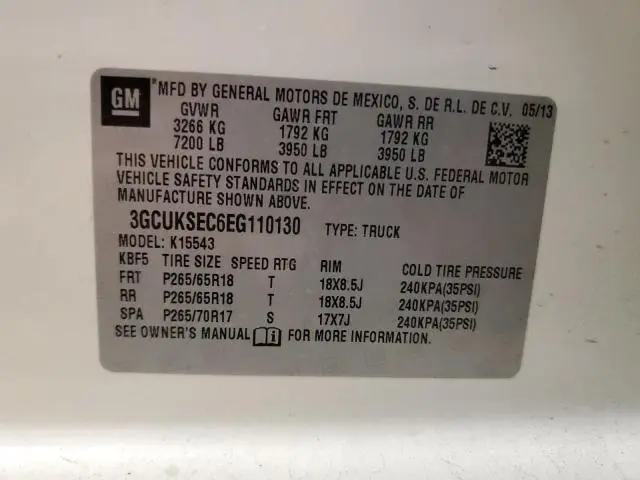 2014 CHEVROLET SILVERADO K1500 LTZ  