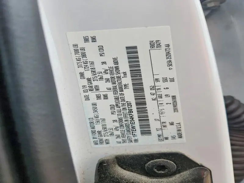 2019 FORD F150 SUPERCREW  