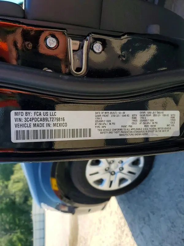2020 DODGE JOURNEY SE  