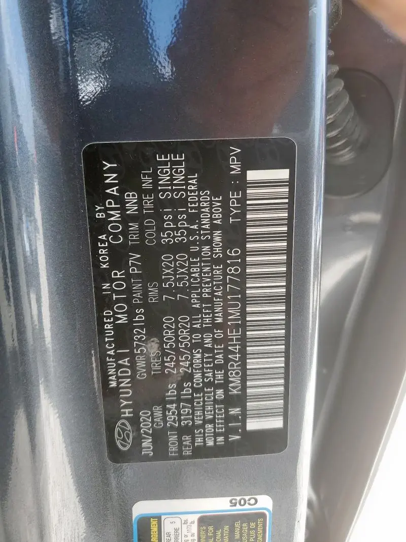 2021 HYUNDAI PALISADE SEL  