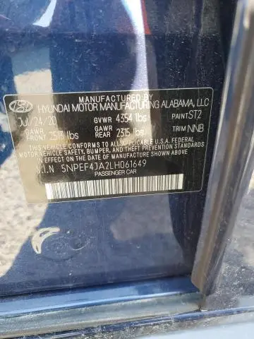 2020 HYUNDAI SONATA SEL  
