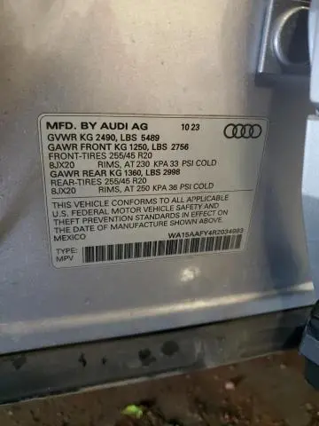 2024 AUDI Q5 SPORTBACK PRM PLS 45