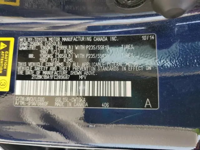 2015 LEXUS RX 350 BASE  