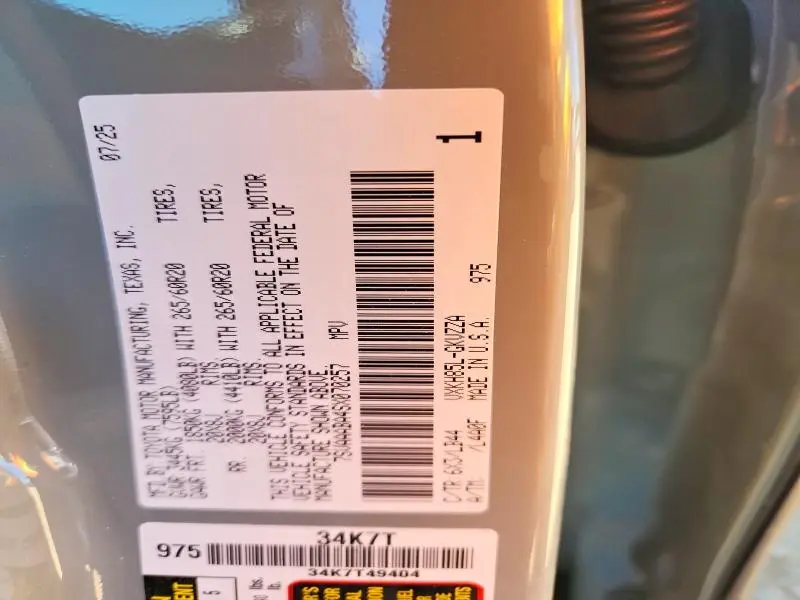 2025 TOYOTA SEQUOIA 1794 EDITION  