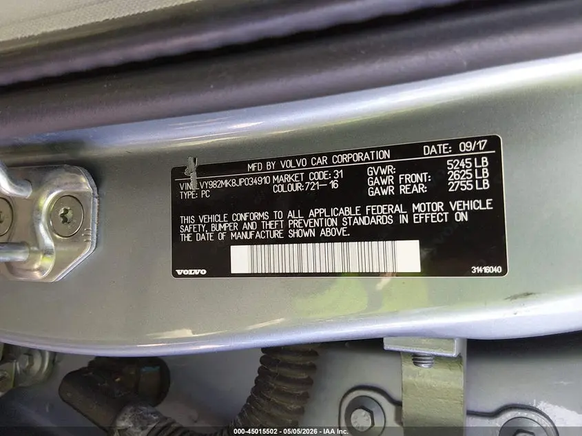 2018 VOLVO S90 T5 MOMENTUM