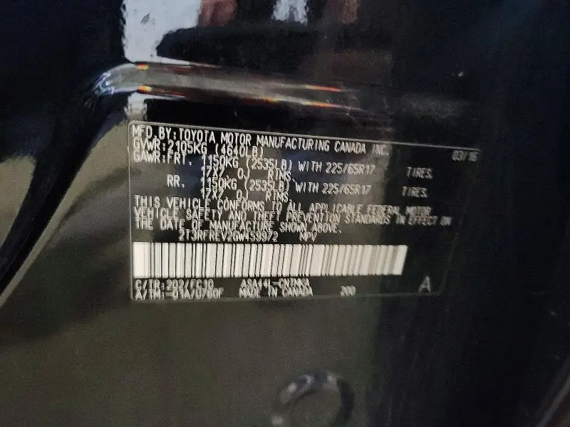 2016 TOYOTA RAV4 XLE  