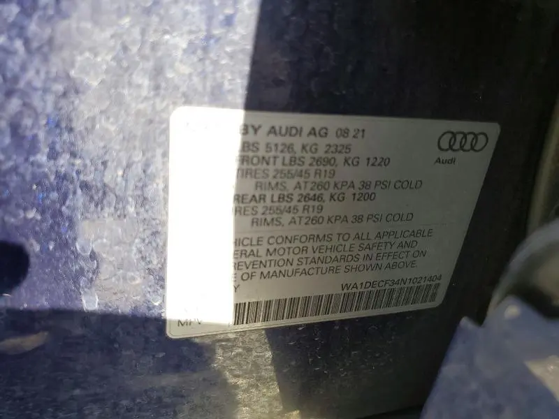 2022 AUDI Q3 PREMIUM S LINE 45  