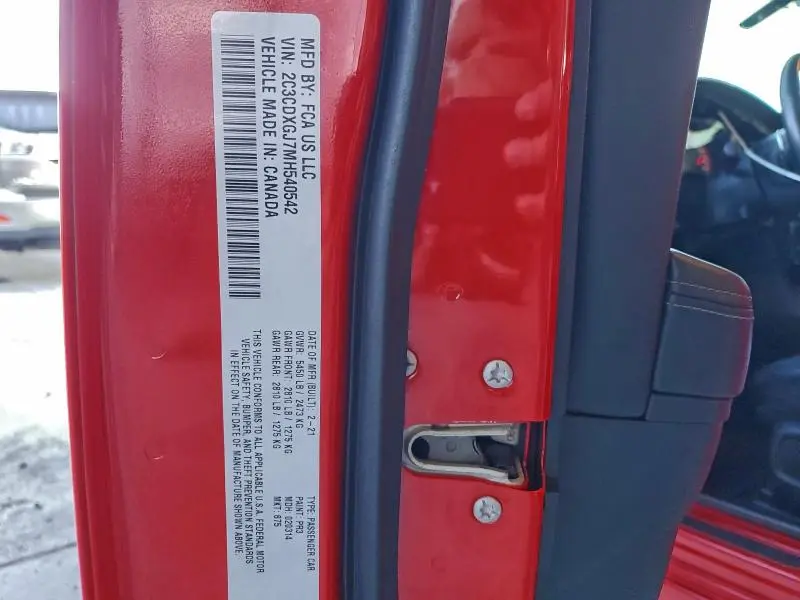 2021 DODGE CHARGER SCAT PACK  