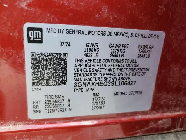 2025 CHEVROLET EQUINOX LT  