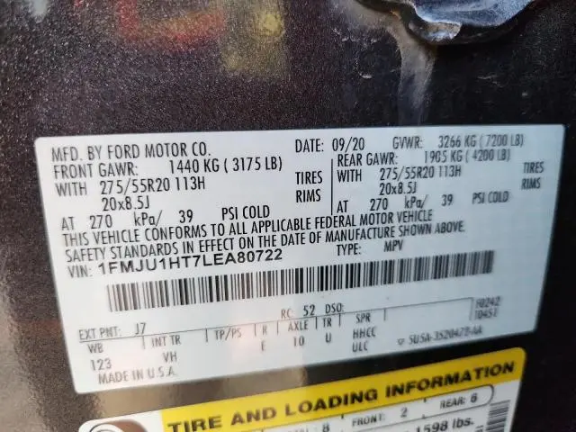 2020 FORD EXPEDITION XLT  