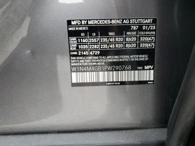 2023 MERCEDES-BENZ GLB 250  