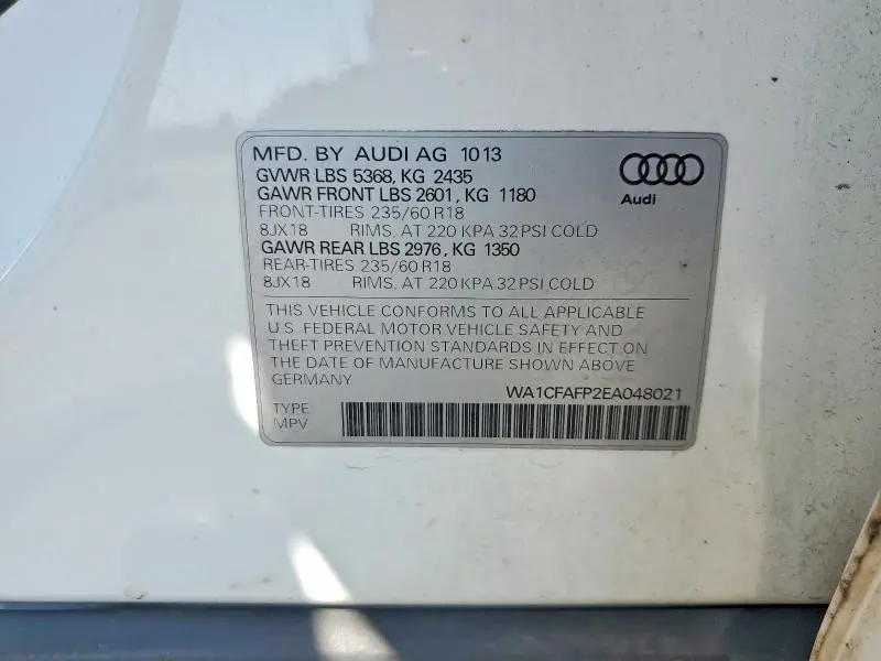 2014 AUDI Q5 PREMIUM  