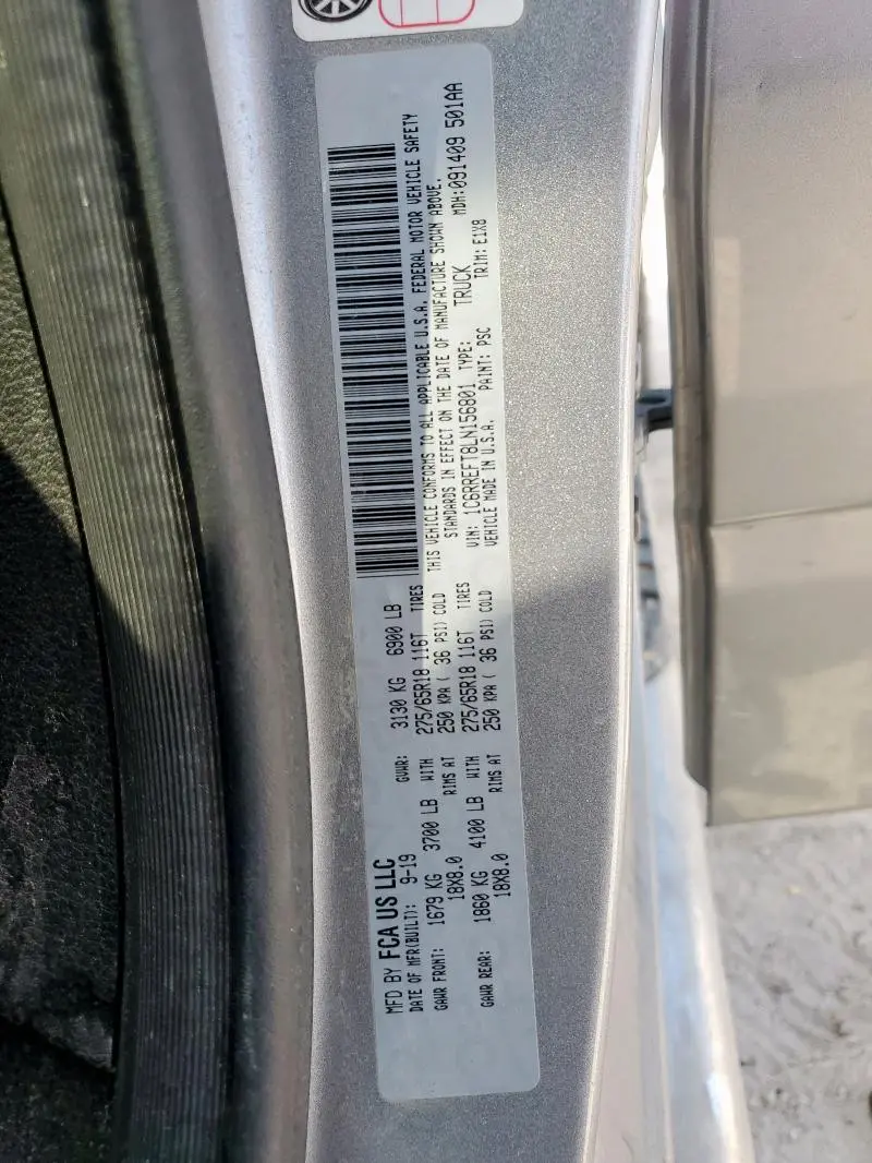 2020 RAM 1500   