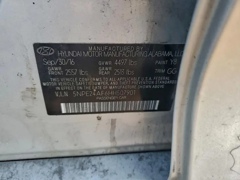 2017 HYUNDAI SONATA SE  