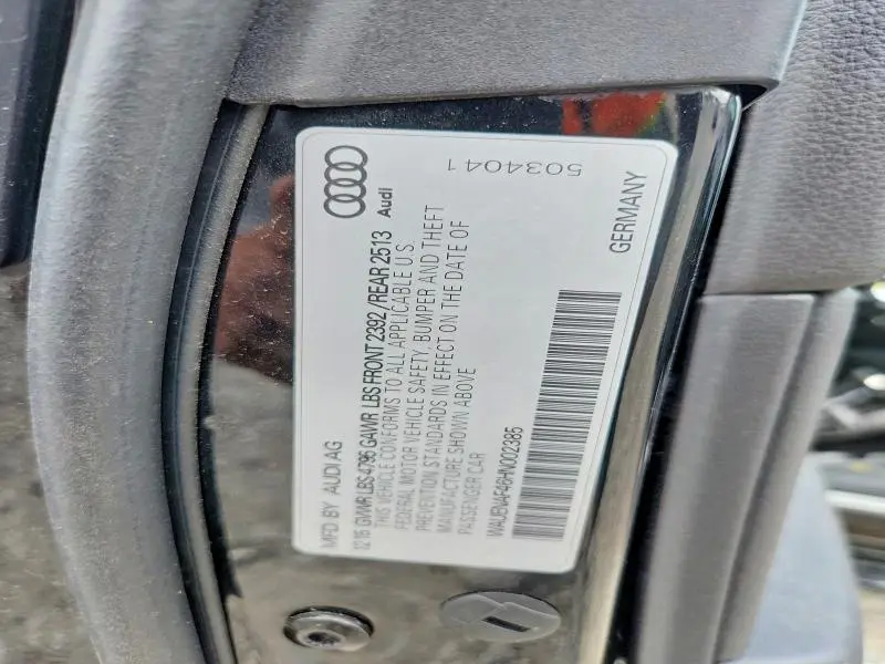 2017 AUDI A4 PREMIUM PLUS  