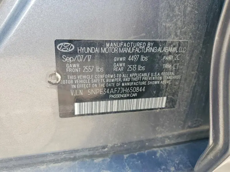 2018 HYUNDAI SONATA SEL  