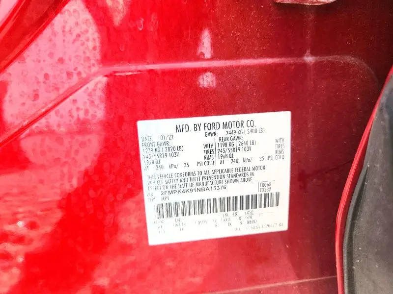 2022 FORD EDGE TITANIUM  