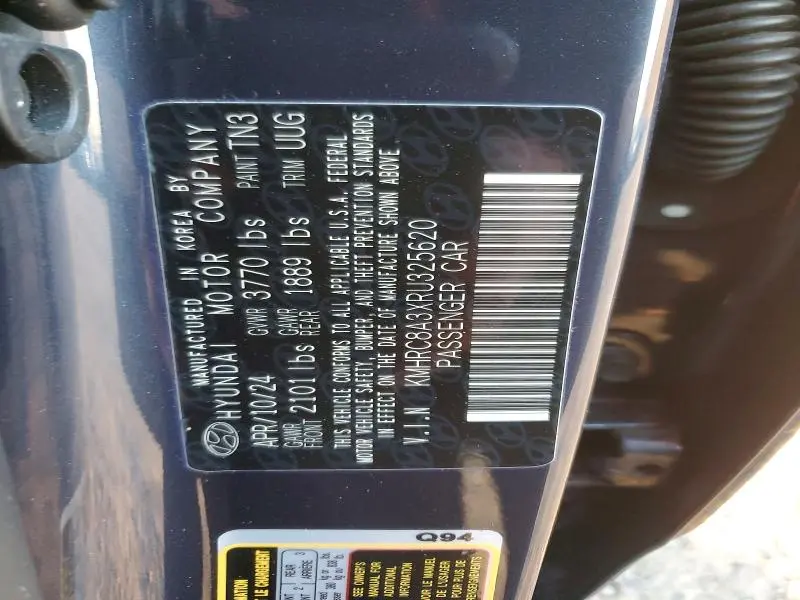 2024 HYUNDAI VENUE LIMITED  