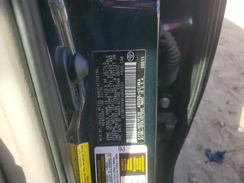 2015 TOYOTA CAMRY LE  