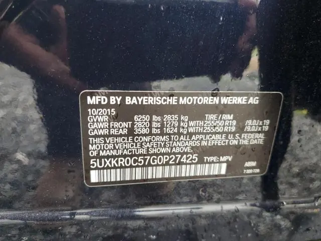 2016 BMW X5 XDRIVE35I  