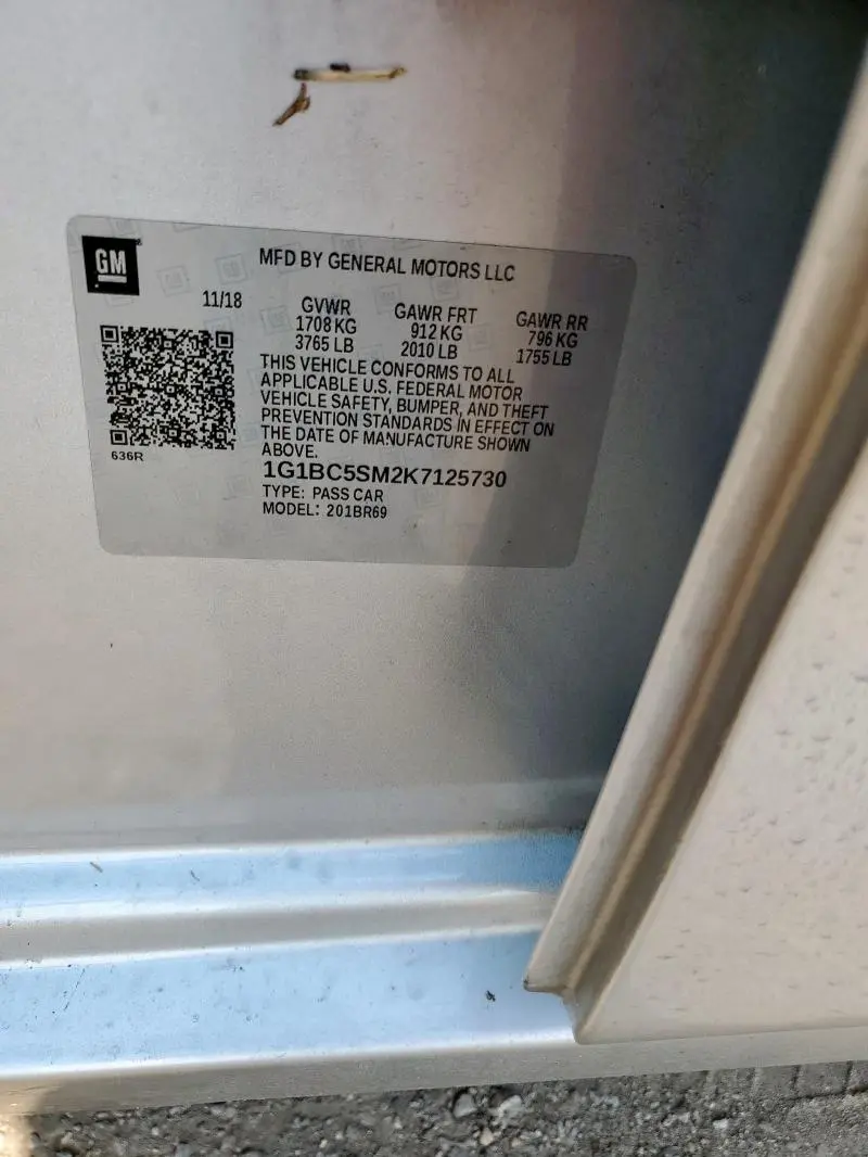 2019 CHEVROLET CRUZE LS  