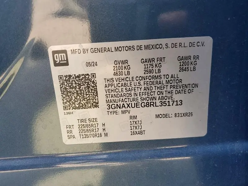 2024 CHEVROLET EQUINOX LT  