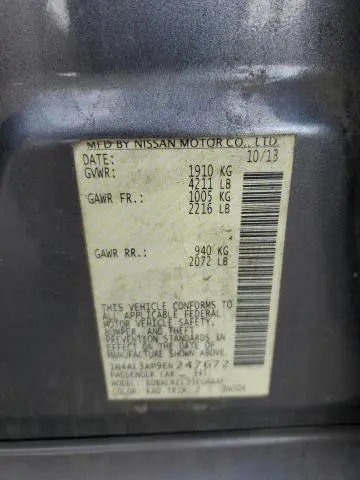 2014 NISSAN ALTIMA 2.5